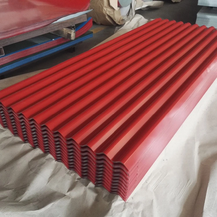 Hot Sale Factory Zinc Roofing Sheet Color Coated PPGI Galvanized Corrugated Steel Sheet