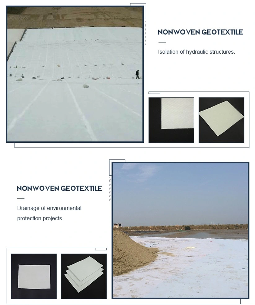 Earthwork Products Non Woven Pet/PP Nonwoven Geotextile for Erosion Control