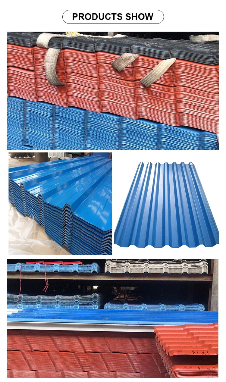 Angang Cheap Price Cold Rolled Color Coated 22 Gauge Corrugated Gi Galvanized Steel Roofing Sheet