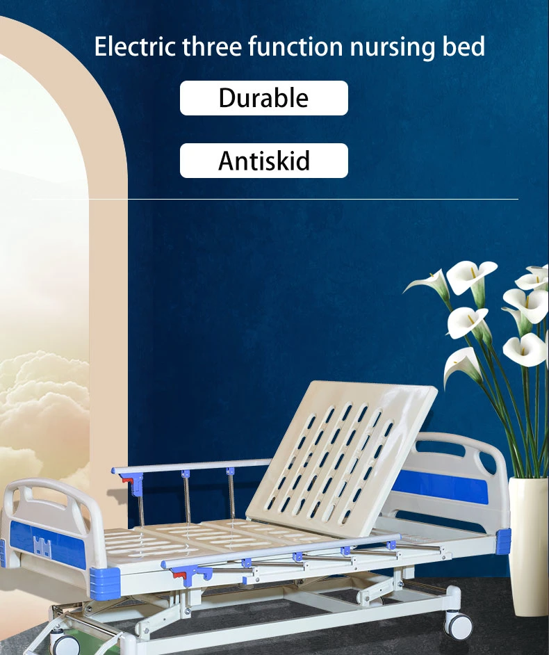 Care Height Adjustable Three Functions Clinic Patient Medical High Low Electric Hospital Bed