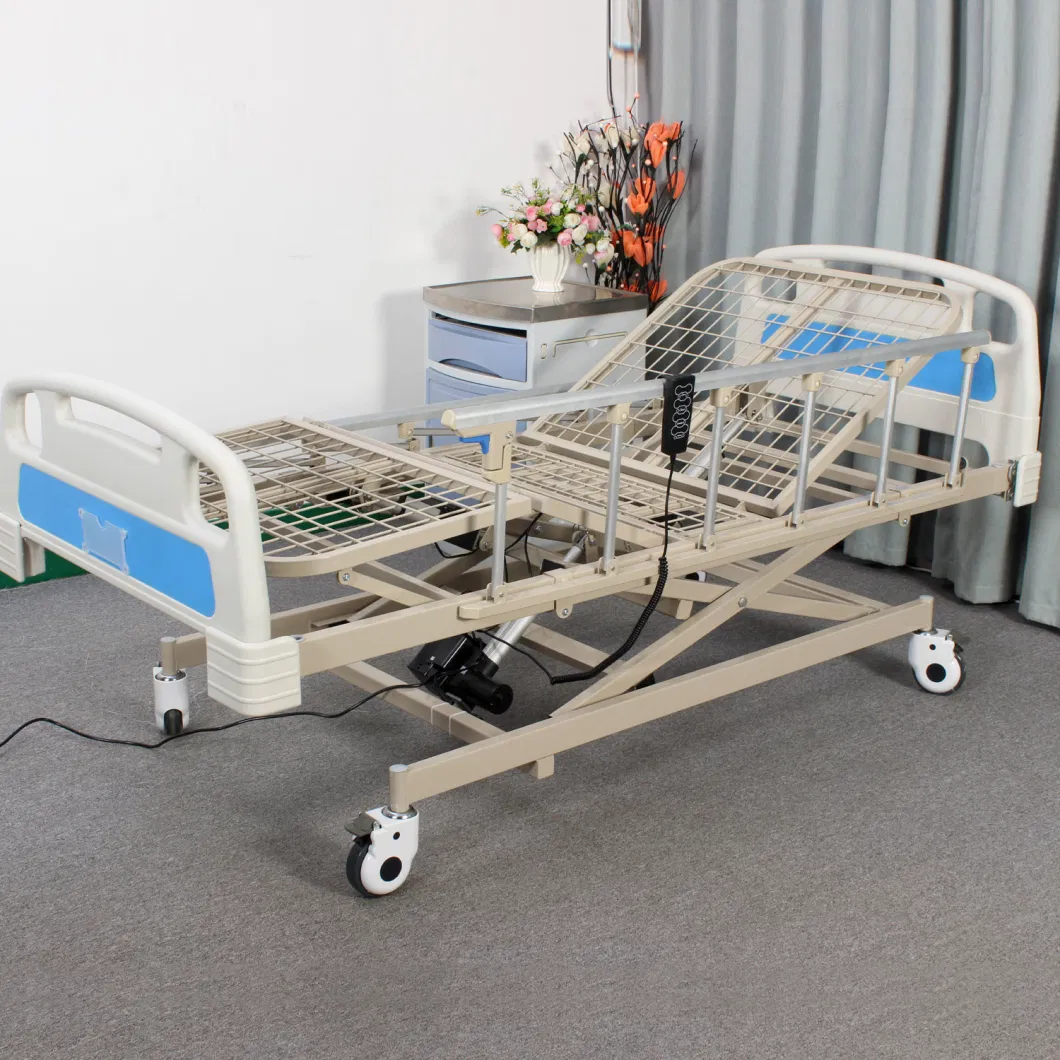 Competitive Price High Quality Multifunction Three Function Hospital Electric Large Guardrail Nursing Bed