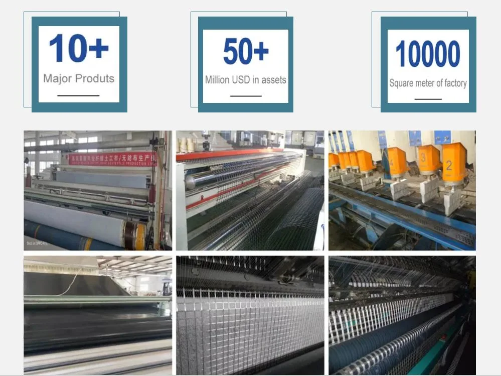 Building Material Steel Structure Textile Fabric Geogrid Composite Geotextile