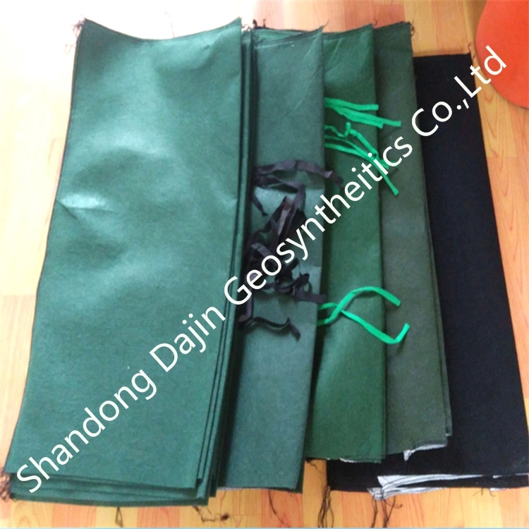 Custom Size Green Color Black Non Woven Geotextile Geobags