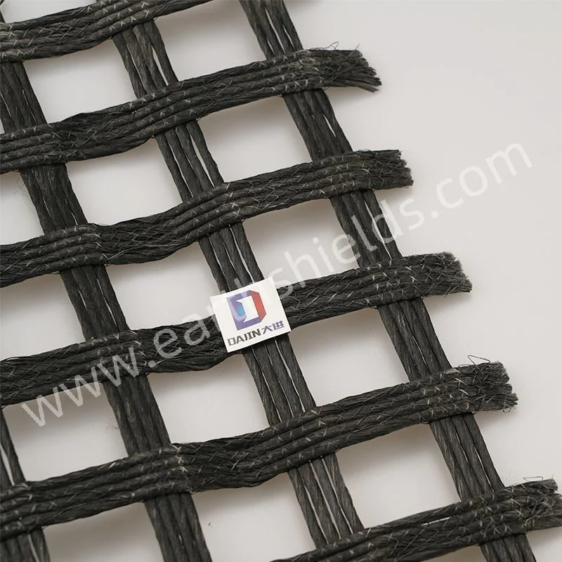 High Tensile Strength Biaxial Polyester Geogrid Soil Reinforcement