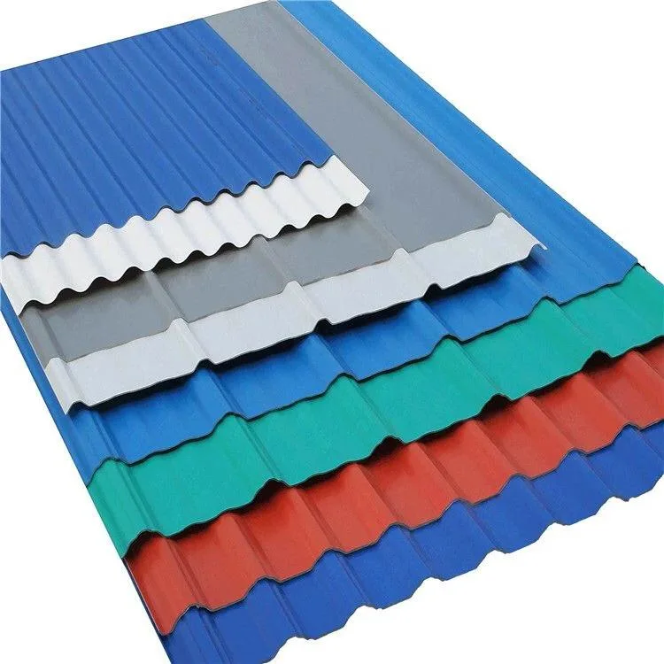 PPGI Corrugated Metal Roofing Sheet Color Coated Galvanized Zinc Steel Plate for Building