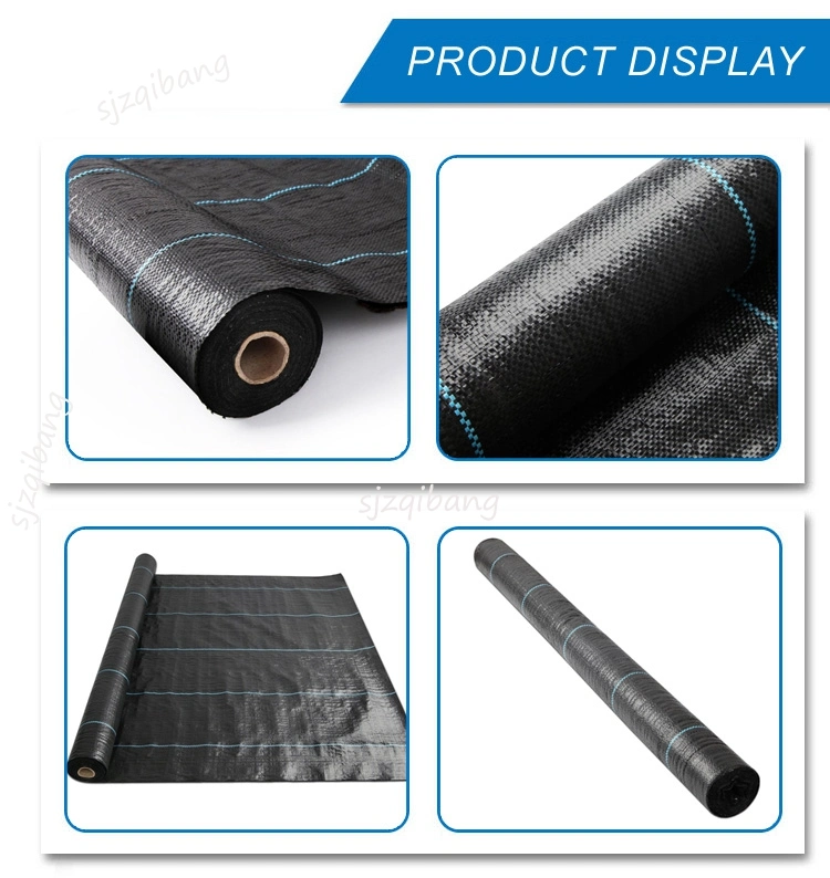 UV Resistant Black Landscape/Garden/Agro Ground Cover Weed/Grass Control/Barrier Mat PP Woven/Geotextile Cloth Fabric Wholesale Price