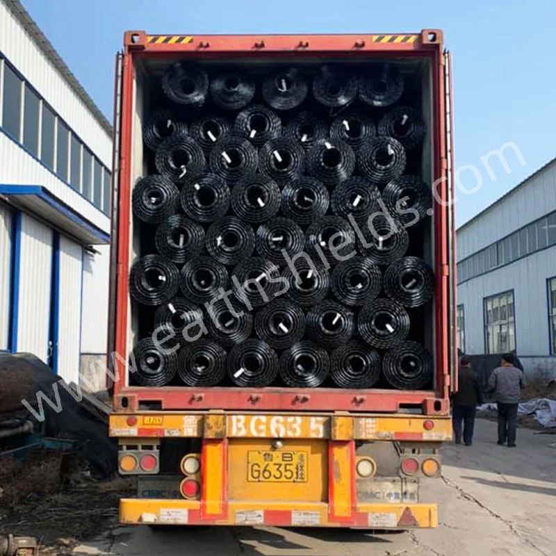 High Tear Strength 30-30kn 40-40kn 50-50kn Road Construction HDPE Polyester Geogrid