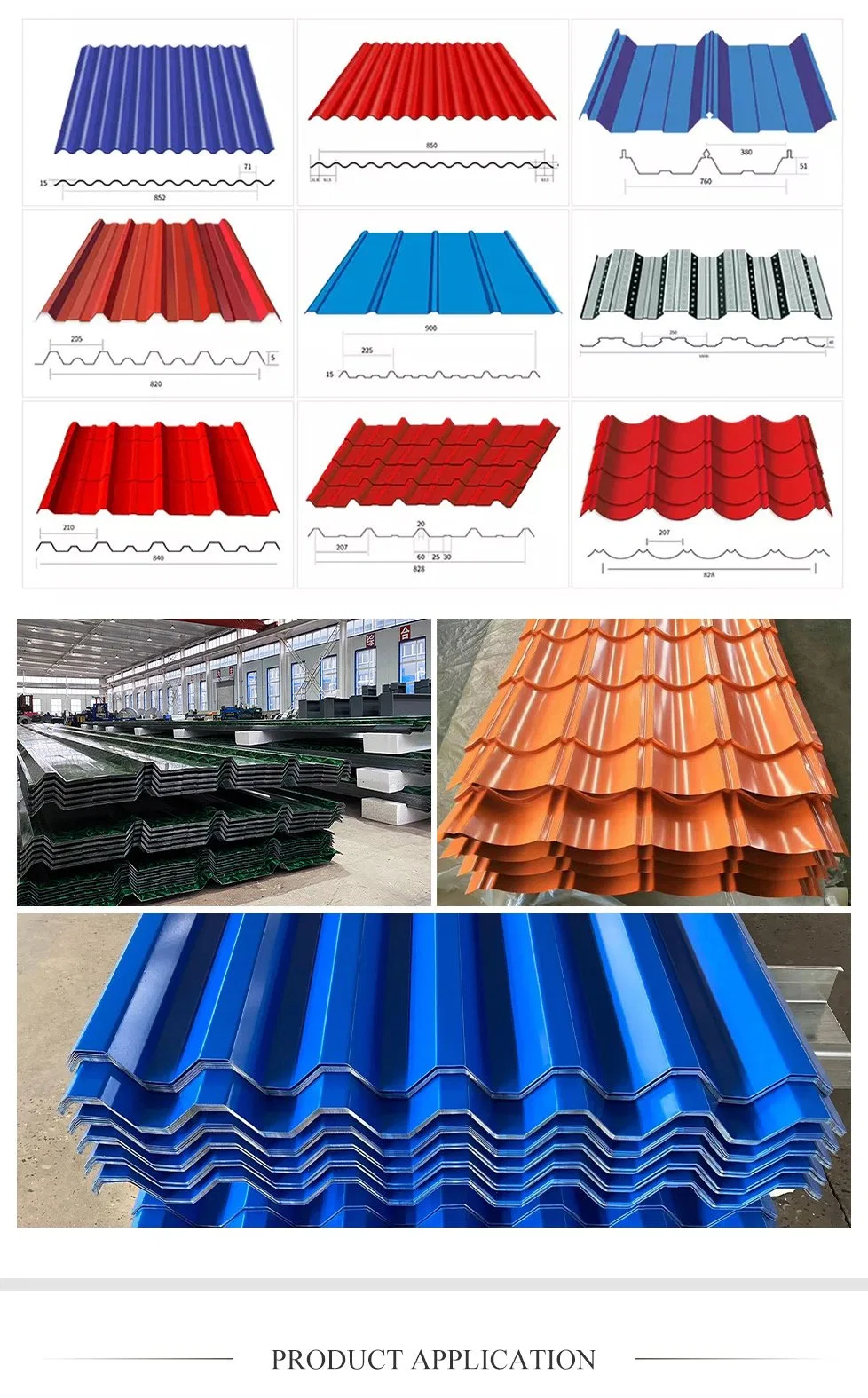 AISI ASTM DIN Z40g Z275g Z350g Aluzinc Az150 Dx51d Board Roofing Sheet Insulated Steel Roofing Sheet Galvanized Corrugate Plate