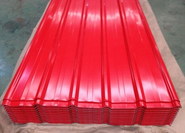 Building Material PPGI Metal Roof Color Coated Galvanized Roofing Corrugated Steel Sheet