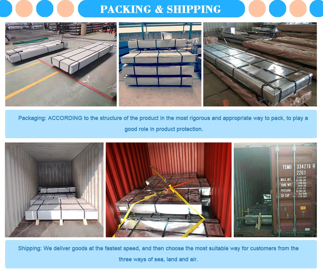 Wholesale Price Metal Corrugated Galvanized Steel Sheets Zinc Roofing Sheets for Roofing