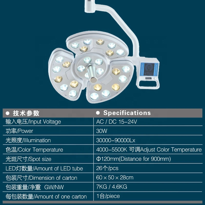 Medical Light LED Surgical Operation Lamp for Dental Chair LED Oral Lamp Shadowless for Implant Surgery