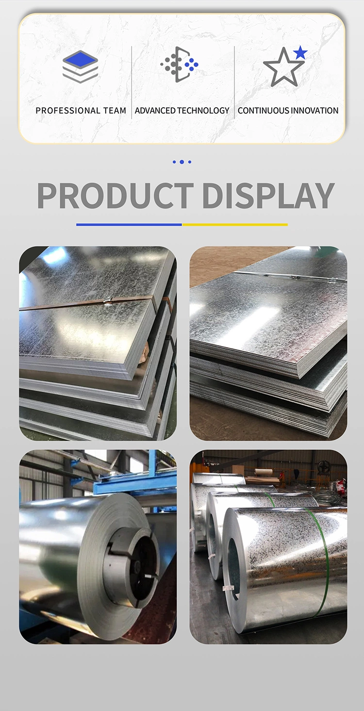 SGCC Secc Dx51d DC51D Dx51d+Z Jisg3302 26 Gauge G40 Z30-Z275 Az150 Hot Dipped HDG Gi Gl Galvalume Galvanized Steel Roofing Plate/Coil/Strip/Sheet