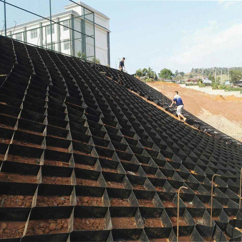 High Quality Textured / Smooth HDPE Geocell for Retaining Wall