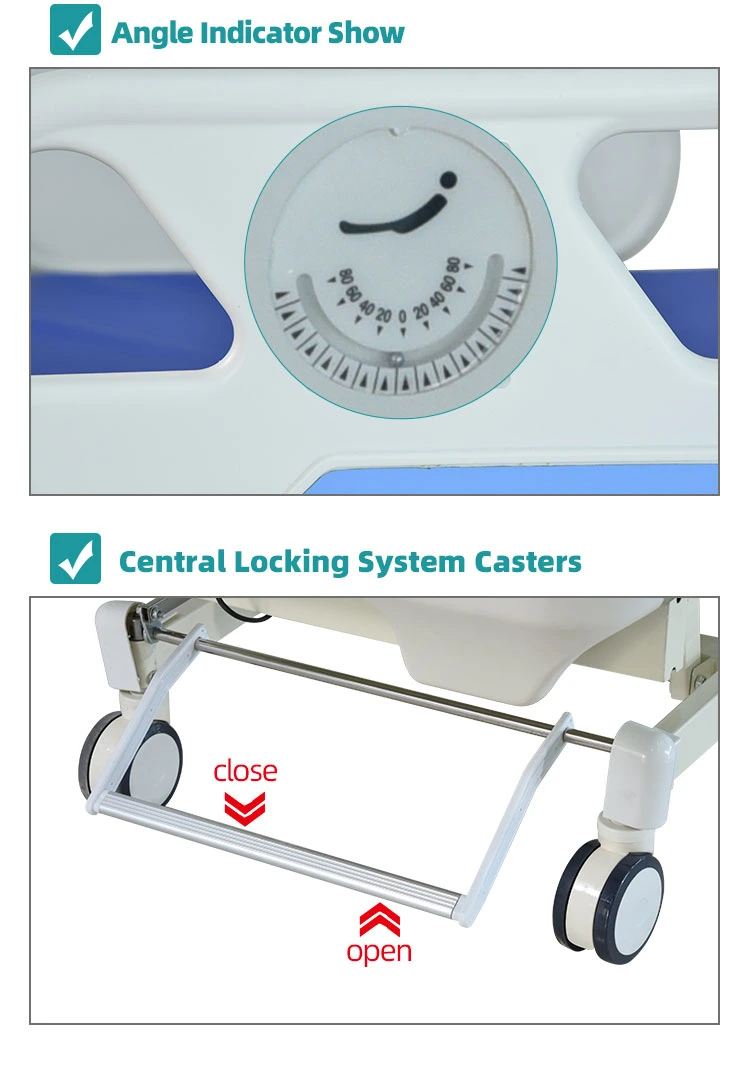 Multifunctional Electric Hospital Bed 5 Functions ICU Bed for Patient