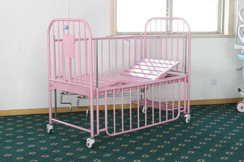 Newborn Medical Crib Stainless Steel Pediatric Bed Children Hospital Bed (THR-CB15)