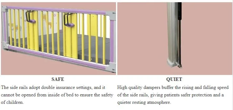 Jdcet283 Pediatrics Infant Crib Medical Manual 2 Functions Children Hospital Bed