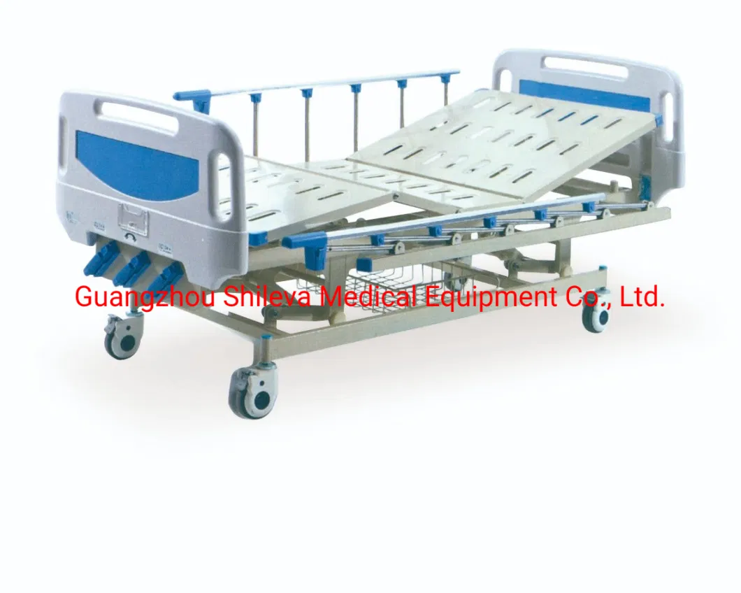 Basic Customization Hospital Furniture Stainless Steel Medical Nursing Bed with Cranks (SLV-B4021S)