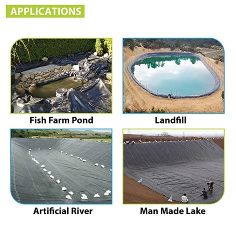 HDPE Hdpegeomembranewaterproofing Geomembrane Fish Pond Liner Fish Farming Swimming Pool Liner, Fowl Fence