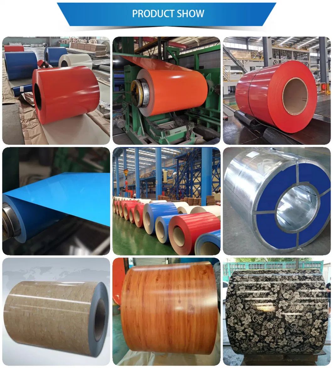 Dx51d/SGCC/ASTM-A653 Z100G/M2 PPGI Prepainted Galvanized Steel Coil for Roof Sheet Zinc Coated