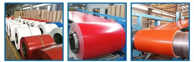 Dx51d DC01 SPCC SGCC Cold Rolled PPGL PPGI Gi Gl Hot Dipped Galvanized Galvalume Zinc Aluminum PVDF PE Color Coated Prepainted Metal Roofing Steel Sheet Coil