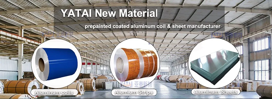 China Supplier Aluminium Alloy 1100/3003/3004/3005/3105/5005/5052 PVDF PE Color Coated Prepainted Aluminum Coil