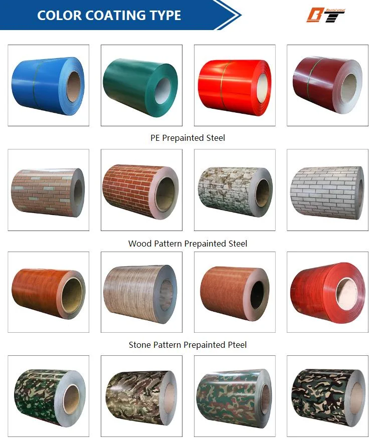 Zinc Coated Color Coated Prepainted Galvanized PPGI PPGL Steel Coil