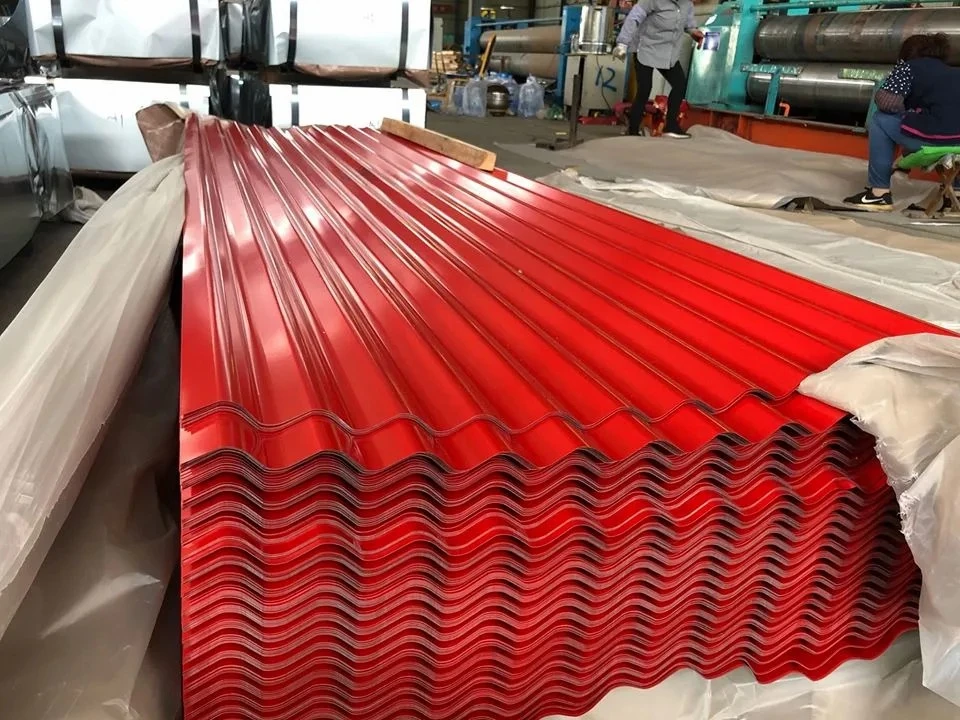 Ral 5020 Zinc Dx54D Factory SGCC/Sgch/Dx51d+Z 0.28mm 0.22mm 0.23mm 0.25mm Color Coated Galvanized/Aluminum Corrugated Steel Roofing Sheet