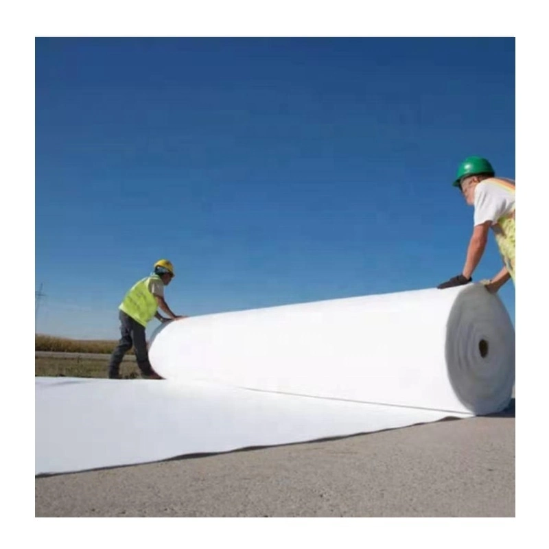 Road Reinforce Long Fiber Polyester Nonwoven Geotextile Fabric High Tensile Strength