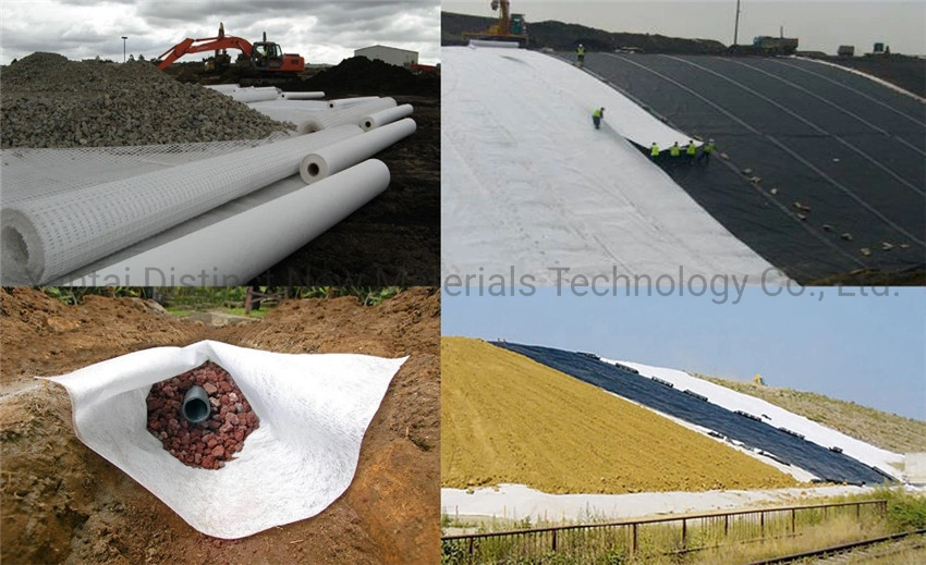 Hot Sale High Tensile Strength Pet Filament Nonwoven Geotextile for Soil Stabilizer