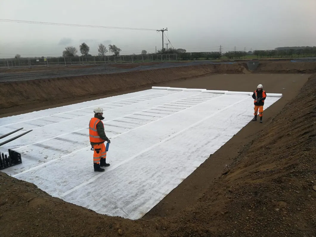 Black Nonwoven Geotextile 300g Geo Fabric Under Pavers Geosynthetics Cloth