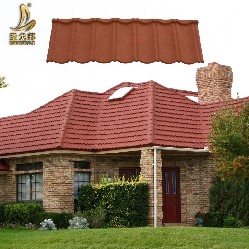 China Factory Hot Sale Corrugated Galvalume Building Materials Fade-Proof Color Stone Coated Metal Roofing Sheet