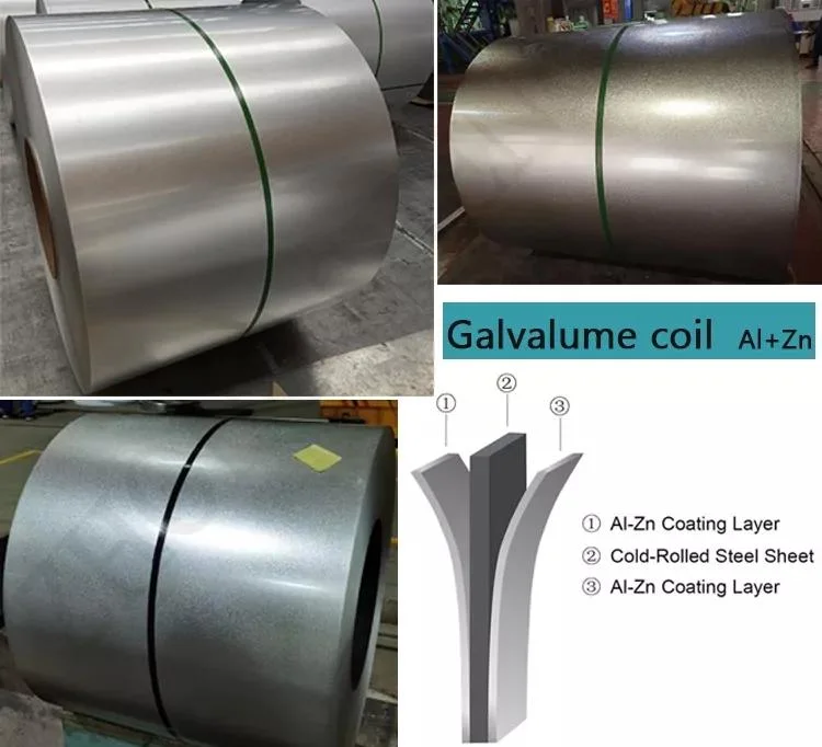Galvalume Coil Az50 Galvalumed Steel Aluminum Zinc Coated Gl Coil Sheet