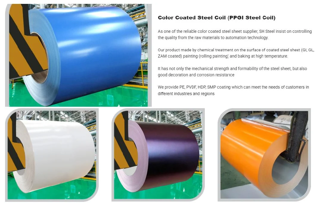 China Most Popular Carbon Steel Coil Galvalume Coil SGCC Dx51d PPGI PPGL Gl Galvanized Steel Strip/Coil ASTM A653 Z275 Color Coated Zinc/Galvanised Steel Coil