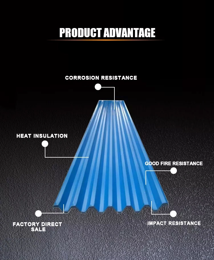 Cheap Metal Roof Sheet Repainted Colored Galvanized Iron Roofing Sheet Price Zinc Aluminium Gi Corrugated Steel Sheet for Warehouse Building