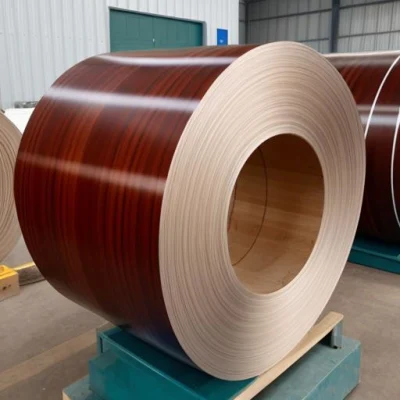 Cina fornitore acciaio legno bobina PPGI fogli acciaio zincato verniciato acciaio Bobina per uso industriale