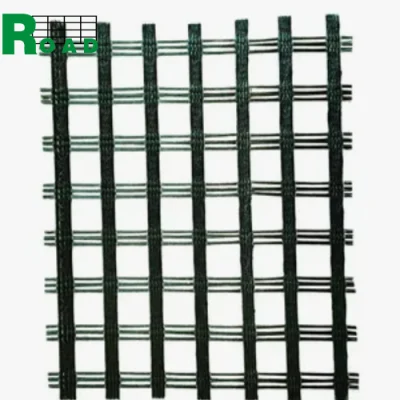 Black Road Construction Polyester Geogriglia Prezzo estrazione alta resistenza personalizzata Protezione del rinforzo