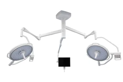 Funzionamento LED medico lampada senza protezione lampada a doppia testa chirurgica in funzione Lampada