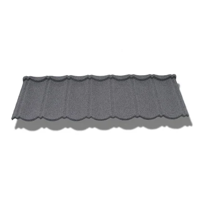 Materiali esclusivi per tetti piastrelle leggere in alluminio zinco e pietra chip Rivestimento lamiera di acciaio