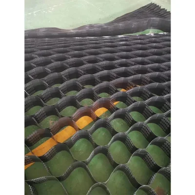 Campione gratuito giallo verde nero altezza 150 mm Geocells HDPE utilizzati Nelle fuoriuscite, evitare il movimento in discesa protezione pendenza