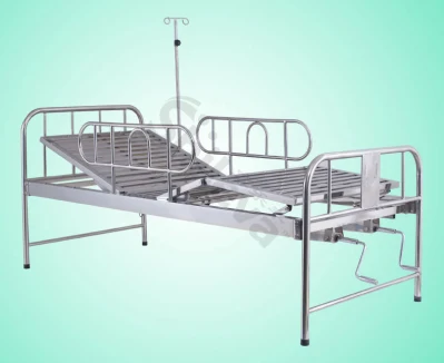 Personalizzazione di base Mobili Ospedale acciaio inox letto medico infermieristico con Manovelle (SLV-B4021S)