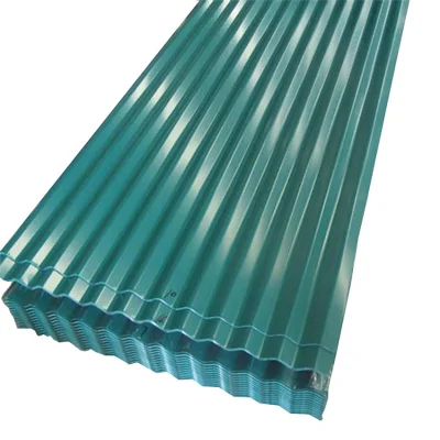  0.12-2mm zincata PPGI acciaio corrugato verniciato a colori lamiera per tetti