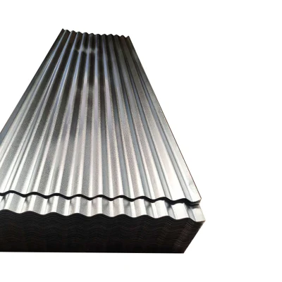 Lamiera di copertura in ferro zincato verniciata colore prestinta Prezzo 0.3mm 0.5mm spessore Lamiera del tetto in metallo ondulata a basso prezzo