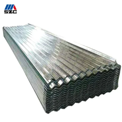 Cinese fornitura fabbrica Prezzo competitivo DIP caldo Gi piastra di zinco Ferro ondulato zincato a caldo da 800 mm 900 mm 1000 mm Lamiere di acciaio per coperture