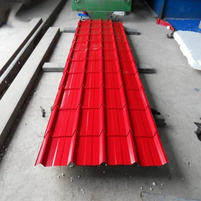  FP124 OEM rivestimenti per tetti materiale da costruzione tetto in acciaio zincato verniciato a colori Pannello corrugato copertura