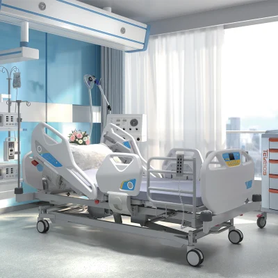 Paziente terapia intensiva Clinica medica Ospedale ICU letto elettrico con Bilancia di pesatura