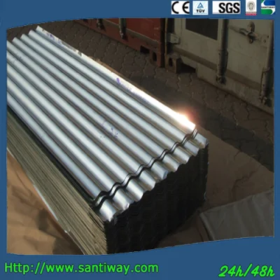 Cina fabbrica acciaio zincato Roofing profilo sinusoidale foglio usato per Materiale da costruzione