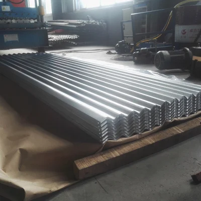 Produzione di acciaio zincate a caldo piastrelle di copertura in acciaio zincato Lamiera corrugata per copertura
