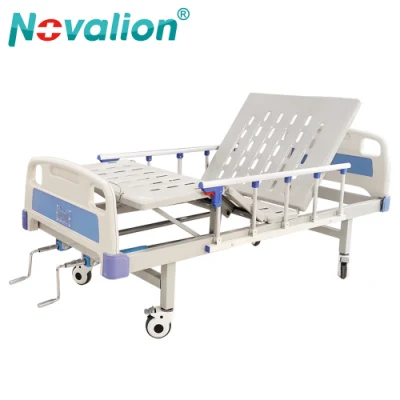 Cina Medical Equipment Mobili Ospedale Produttore fabbrica Cheap Wholesale Price Letto medico dell′ospedale paziente del paziente del materasso della manovella di ABS manuale 2