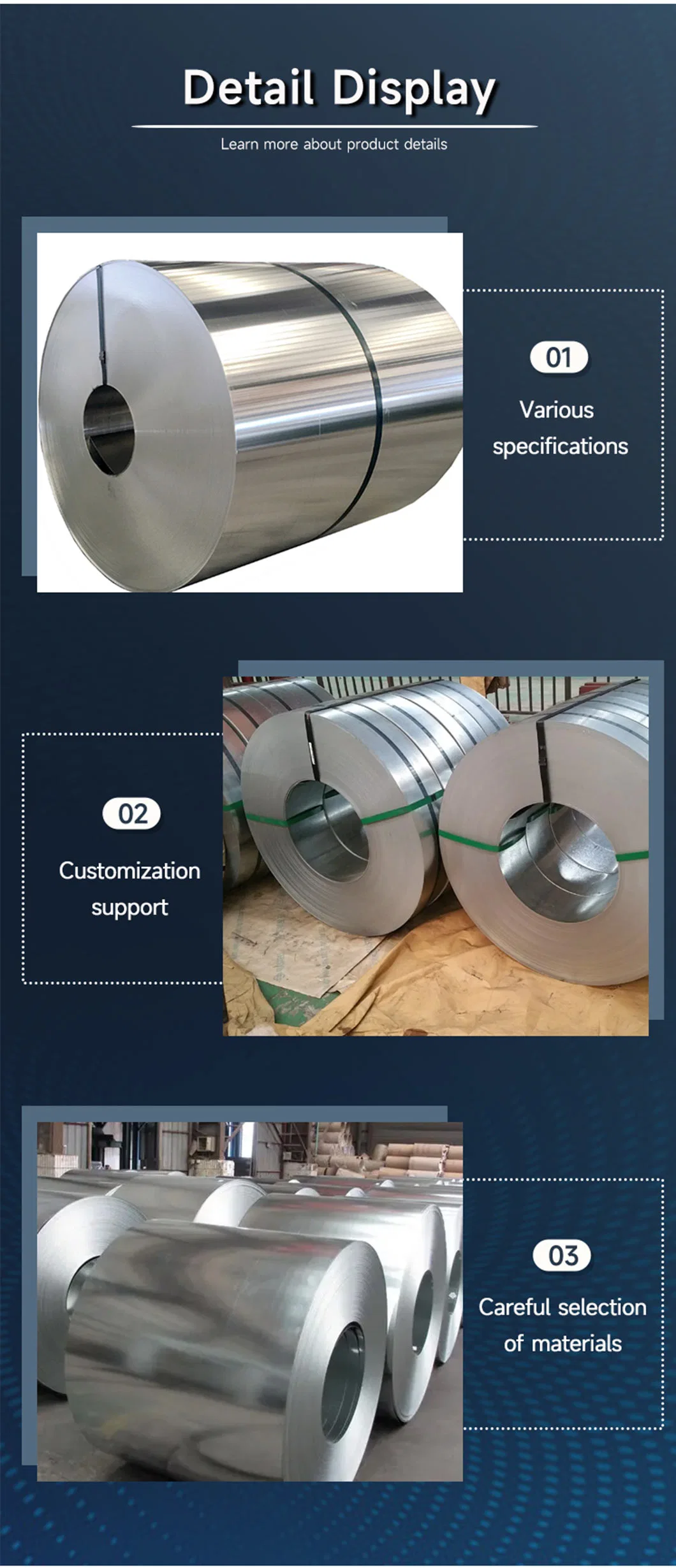 Factory Direct Sale Dx51d Z275 Hot DIP Galvanized Steel Coil