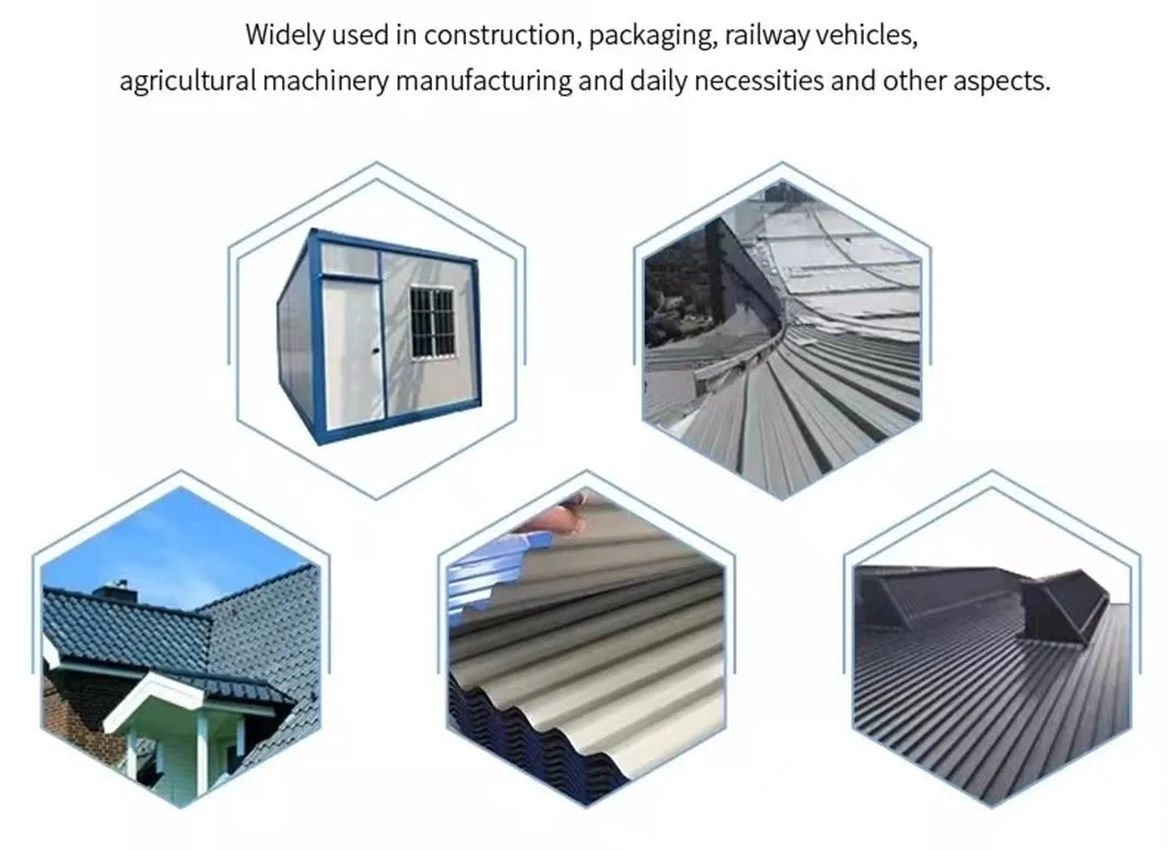 China Factory Seller Metal Galvanized Roofing Sheet Zinc Color Coated Corrugated Steel Sheet